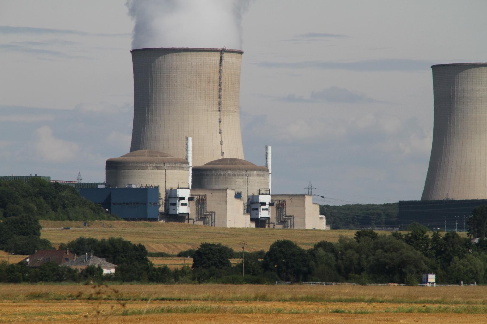 Cooling towers of the Cattenom nuclear power plant in Lorraine, France.