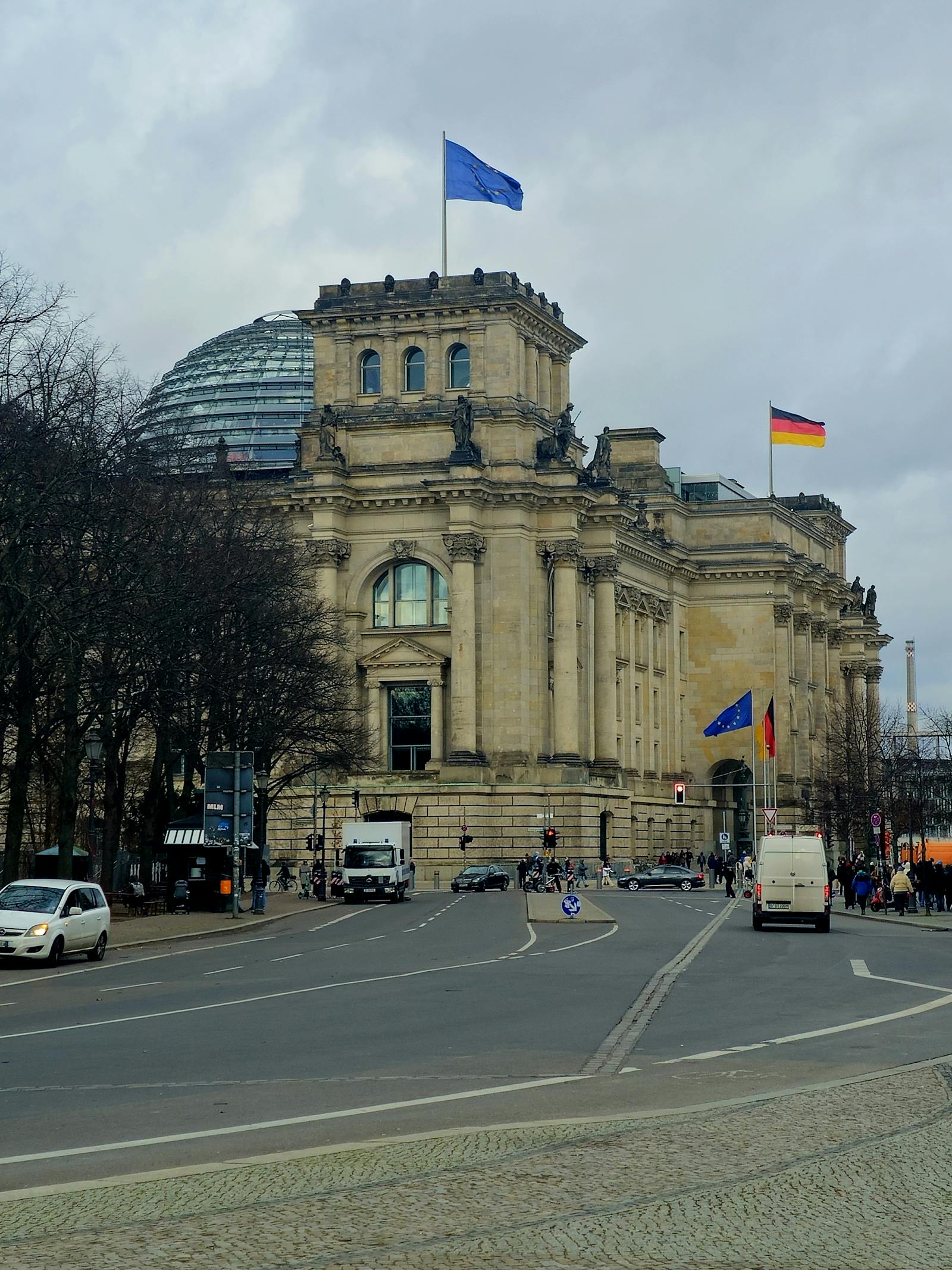The Reichstag in Berlin, seat of the German Bundestag.